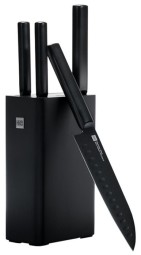 Набор ножей Xiaomi Heat Cool 4 ножа с подставкой черные