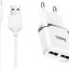 Сетевое зар. устр. Hoco C12 2USB Micro 2.4A белое