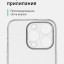 Накладка силикон iPhone 15 Pro прозрачный с закрытой камерой