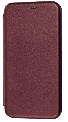 Чехол-книжка Samsung Galaxy A50 Fashion Case кожаная боковая бордовая