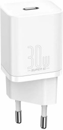 Блок с быстрой зарядкой Baseus Super Si Quick Charger 1C 30W EU, белое