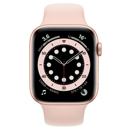 Apple Watch Series 6 44мм РСТ (M00E3RU/A) золотой