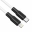 Usb Кабель-зарядка Type-C на Lightning Hoco X21 plus 20W 3A 1M белый