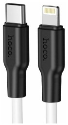 Usb Кабель-зарядка Type-C на Lightning Hoco X21 plus 20W 3A 1M белый
