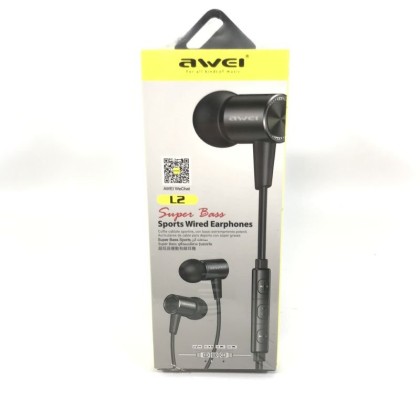Стереонаушники AWEI с микрофоном L2 серый