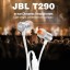Наушники с микрофоном JBL T290 серебристые