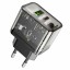 Сетевое зар. устр. Hoco N34 1USB/1USB-С QC3.0/PD 18W/20W прозрачное