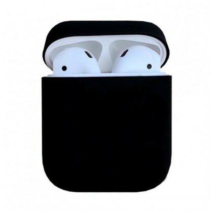 Силиконовый чехол для AirPods черный