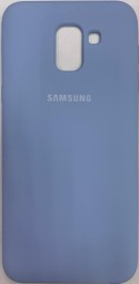 Накладка для Samsung Galaxy J6 Plus 2018 Silicone cover голубая