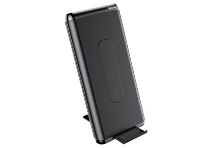 Powerbank с беспроводной зарядкой Baseus Wireless Charger 10000 mAh QC3.0 black (WXHSD-D01)