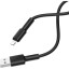 Usb Кабель-зарядка Lightning Borofone BX31 2.4A 1м силиконовый чёрный