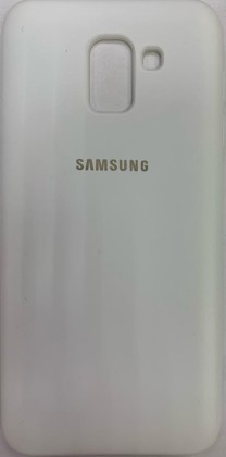 Накладка для Samsung Galaxy J6 (2018) Silicone cover белая