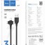 Usb Кабель-зарядка Hoco X77 3в1 Micro/Lightning/Type-C 1м черный