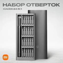 Набор отверток Xiaomi "Wiha Screwdriver" набор 24 в 1 темно-серый - с кейсом