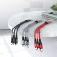 Usb Кабель-зарядка Hoco X47 3в1 Micro/Lightning/Type-C 25см чёрный