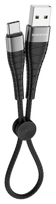 Usb Кабель-зарядка Type-C Borofone BX32 Munificent 3A 25см черный