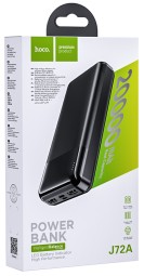 Повербанк Hoco J72A, 2-порта USB+Type C, 20000mAh, черный