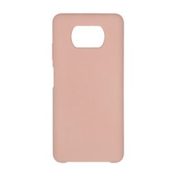 Накладка для Xiaomi Pocophone X3 Silicone cover без логотипа пудро