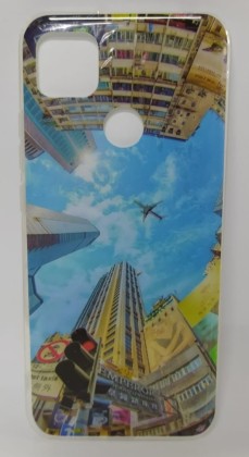 Накладка для Xiaomi Redmi 9C пластик разные рисунки