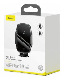 Держатель c беспроводной зарядкой Baseus Light Electric Holder WXHW03-01 черный