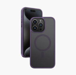 Накладка для iPhone 15 Pro Keephone Mago Pro Magsafe матовый фиолетовый