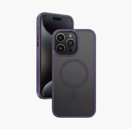 Накладка для iPhone 15 Pro Keephone Mago Pro Magsafe матовый фиолетовый