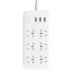Сетевой адаптер Xiaomi Mi Power Strip 6 Sockets/3 USB Potrs (NRB4025CN) белый
