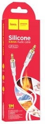 Аудиокабель AUX 3,5mm Hoco 1m UPA22 белый