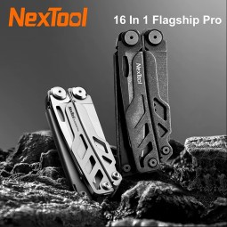 Мультитул NexTool Flagship Pro, нержавеющая сталь, 16 инструментов, цвет серый металлик